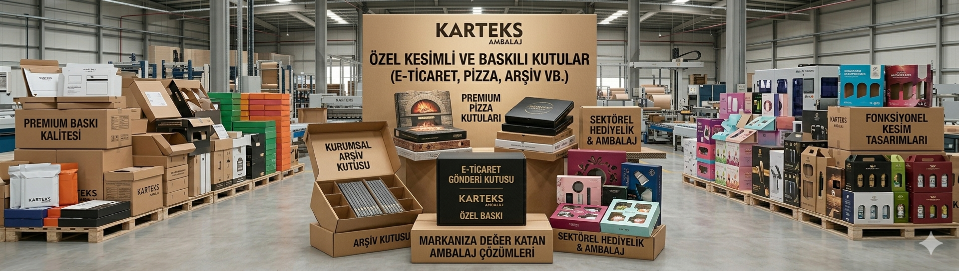 Özel Kesimli ve Baskılı Kutular (E-ticaret, Pizza, Arşiv vb.)