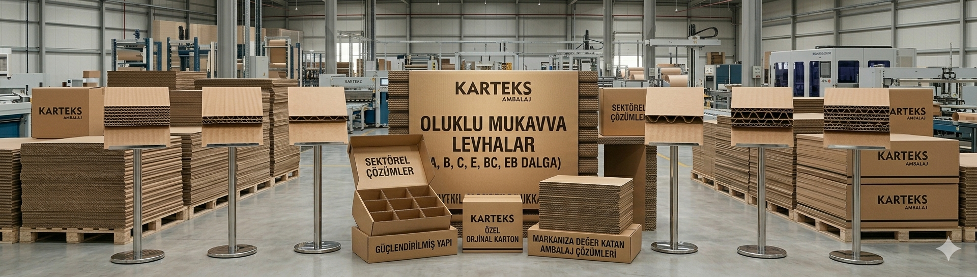 Oluklu Mukavva Levhalar (A, B, C, E, BC, EB Dalga)